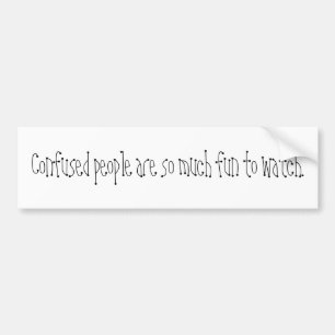 Vertrouwde mensen zijn zo leuk om te kijken. bumpersticker