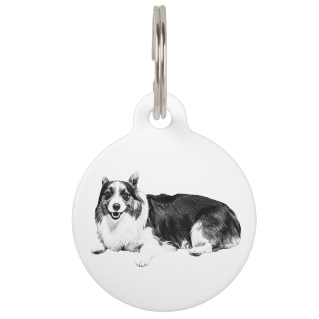 Vertrouwde metgezel van de Corgi Huisdierpenning (Voorkant)
