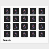 Vertrouwde Sterrenbegleiter Vierkante Sticker (Vel)