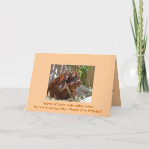 Vertrouwde verjaardag, humoristisch kaart