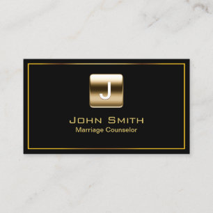Vertrouwelijk advies Modern Gold Logo Professional Visitekaartje