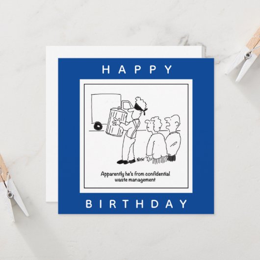 Vertrouwelijk afvalbeheer van inzamelaar weigeren kaart (Voorkant / Achterkant in situ)