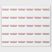 Vertrouwelijk Cadeaupapier (Vlak)