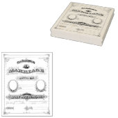 Vertrouwelijk certificaat authentieke kunststempe rubberstempel (Gestempeld)