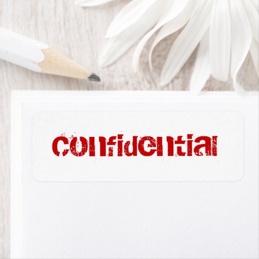 Vertrouwelijk etiket (Insitu)