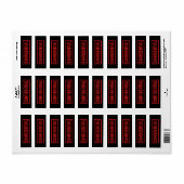 Vertrouwelijk label met zwart stempel (Full Sheet)