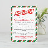 vertrouwelijk | Leuk kerstfeest Kaart (Staand voorkant)