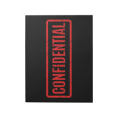 Vertrouwelijk Notitieblok met zwarte stempel (Linkerzijde)