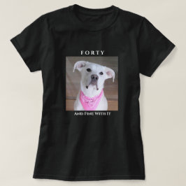 Vertrouwelijk optreden met zigeunerogen 40 roze t-shirt