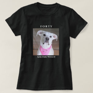Vertrouwelijk optreden met zigeunerogen 40 roze t-shirt