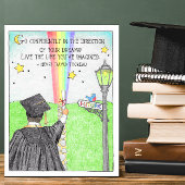 Vertrouwelijk regenboogAfstuderen Briefkaart