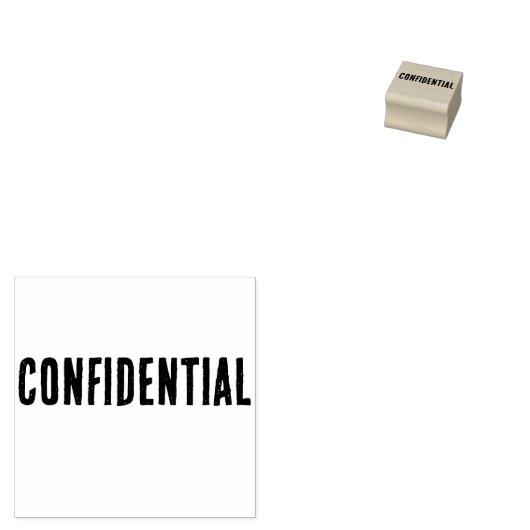 VERTROUWELIJK RUBBERSTEMPEL (Gestempeld)