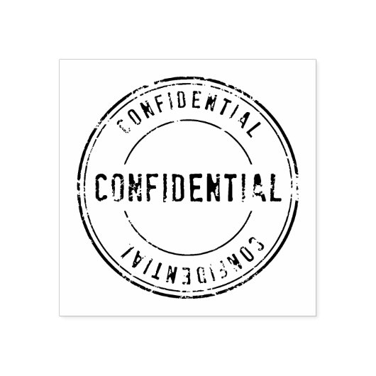 Vertrouwelijk Rubberstempel (Afrduk)