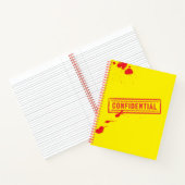 Vertrouwelijk Stamped Blood Splatter Journal Notitieboek (Binnen)