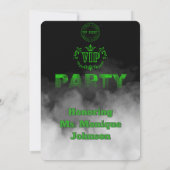 Vertrouwelijk Top Geheim VIP Feest Kaart (Achterkant)