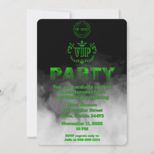 Vertrouwelijk Top Geheim VIP Feest Kaart