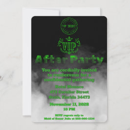 Vertrouwelijk VIP After Party Huwelijksfeest Kaart