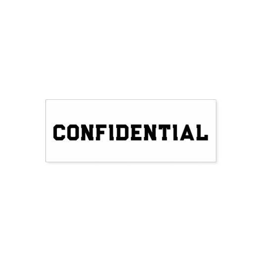 Vertrouwelijk Zelfinktende Stempel (Design)