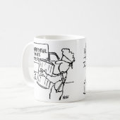 Vertrouwelijke afvalverwerking & rommelpost koffiemok (Voorkant links)