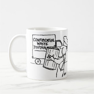 Vertrouwelijke afvalverwerking & rommelpost koffiemok