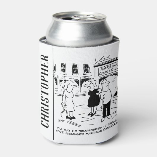 Vertrouwelijke begeleiding, geen annulering blikjeskoeler (Blikje Voorkant)