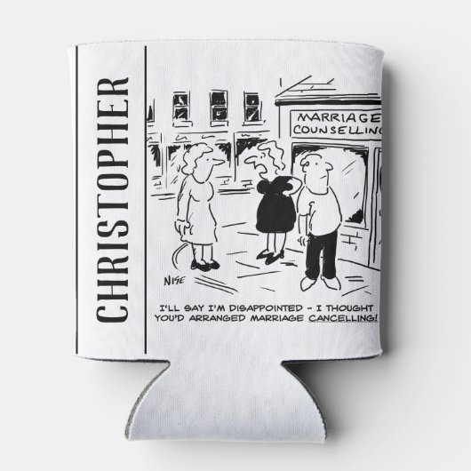 Vertrouwelijke begeleiding, geen annulering blikjeskoeler (Achterkant)