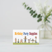 Vertrouwelijke bontserij bij geboorte visitekaartje (Staand voorkant)