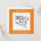 Vertrouwelijke Cartoon voor afvalverwijdering Kaart (Voorkant / Achterkant in situ)