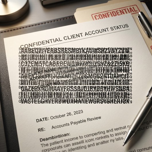 Vertrouwelijke Documentbeveiliging Zelfinktende Stempel