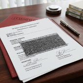 Vertrouwelijke documentbeveiliging zelfinktende stempel
