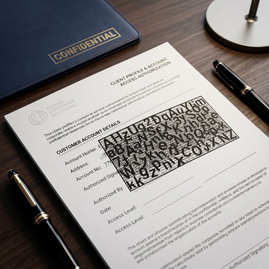 Vertrouwelijke documentbeveiliging  zelfinktende stempel
