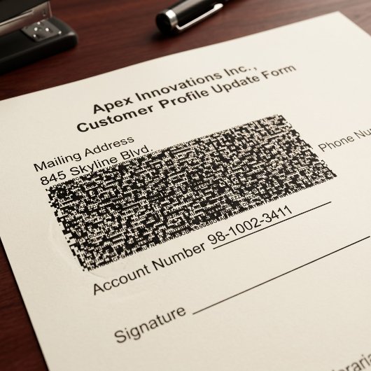 Vertrouwelijke documentbeveiliging  zelfinktende stempel