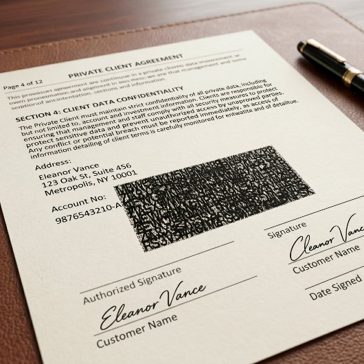 Vertrouwelijke documentbeveiliging zelfinktende stempel