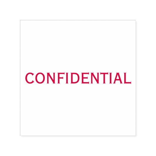 Vertrouwelijke documenten Zakelijke Kantoor Zelfinktende Stempel (Design)