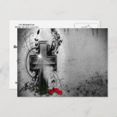 Vertrouwelijke en Rozen Gothic Wedding Announement Aankondigingskaart (Voorkant / Achterkant)