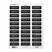 VERTROUWELIJKE etiketten (Full Sheet)