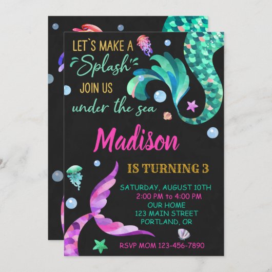 Vertrouwelijke feestdag in het kader van de uitnod kaart (Voorkant / Achterkant)