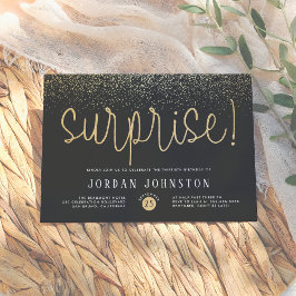 Vertrouwelijke feestdag in modern zwart-wit en Gol Kaart