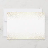 Vertrouwelijke feestdag in modern zwart-wit en Gol Kaart (Achterkant)