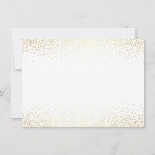 Vertrouwelijke feestdag in modern zwart-wit en Gol Kaart (Achterkant)