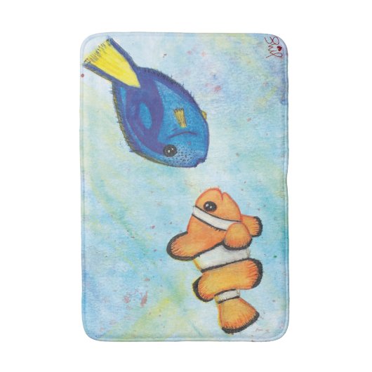 Vertrouwelijke gezichten badmat (Voorkant Verticaal)