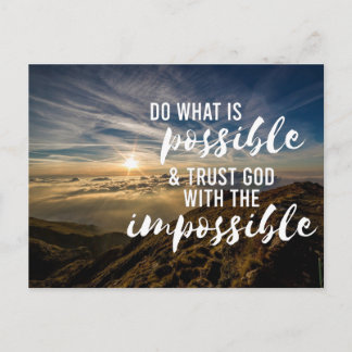 Vertrouwelijke God Inspirerend Christelijk Briefkaart