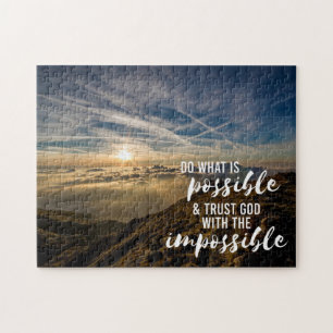 Vertrouwelijke God Inspirerend Christelijk Legpuzzel