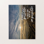 Vertrouwelijke God Inspirerend Christelijk Legpuzzel (Verticaal)