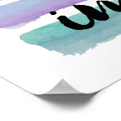 Vertrouwelijke God Inspirerend Christelijk Poster (Hoek)