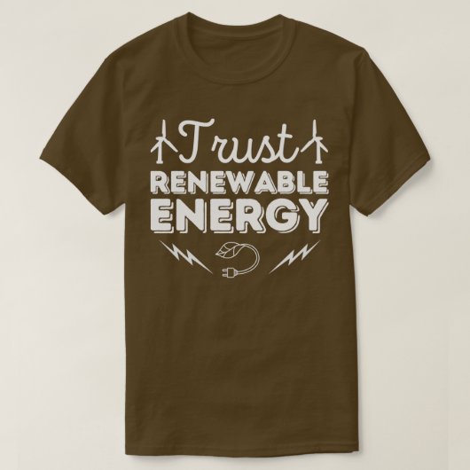 Vertrouwelijke hernieuwbare energie t-shirt (Design voorkant)