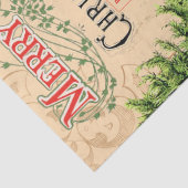 Vertrouwelijke kerstrenrendepagina tissuepapier (Detail)