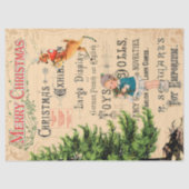 Vertrouwelijke kerstrenrendepagina tissuepapier (Voorkant)