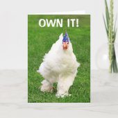 Vertrouwelijke kippendag kaart (Voorkant)