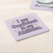 Vertrouwelijke Lavendel Onderzetter Set (Schuin)